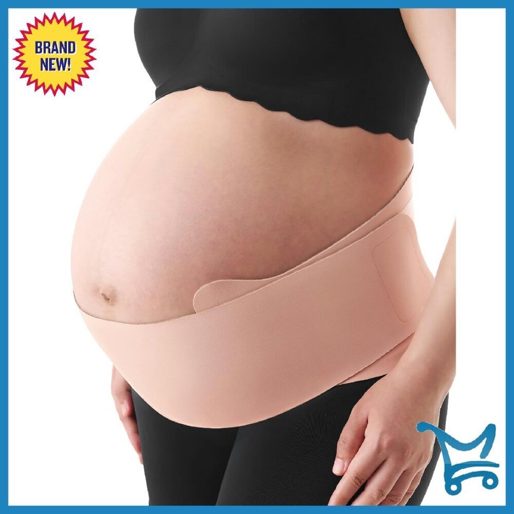 Adjustable Maternity Belly Band with Back Support - Breathable Fabric